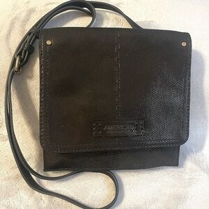 American Leather Co Black Crossbody Bag